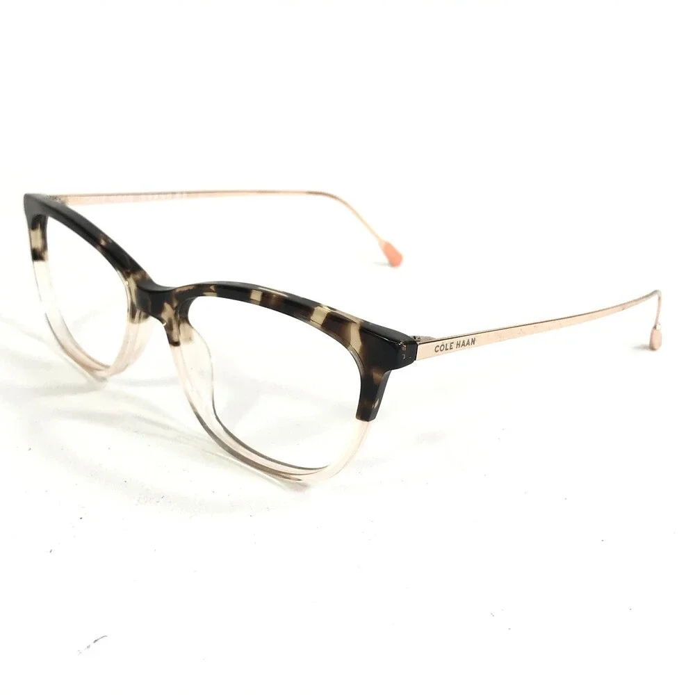 Cole Haan Eyeglasses Frames CH5039 215 TORTOISE Pink Gold Cat Eye 53-16-140